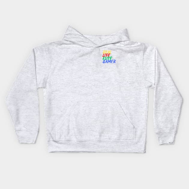 Real Life Elite Gamer (Mood Colors) - Pocket ver. Kids Hoodie by Mood Threads